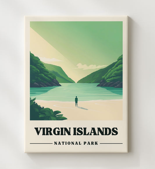 Virgin Islands - Trunk Bay 8x10 Canvas national park wall art