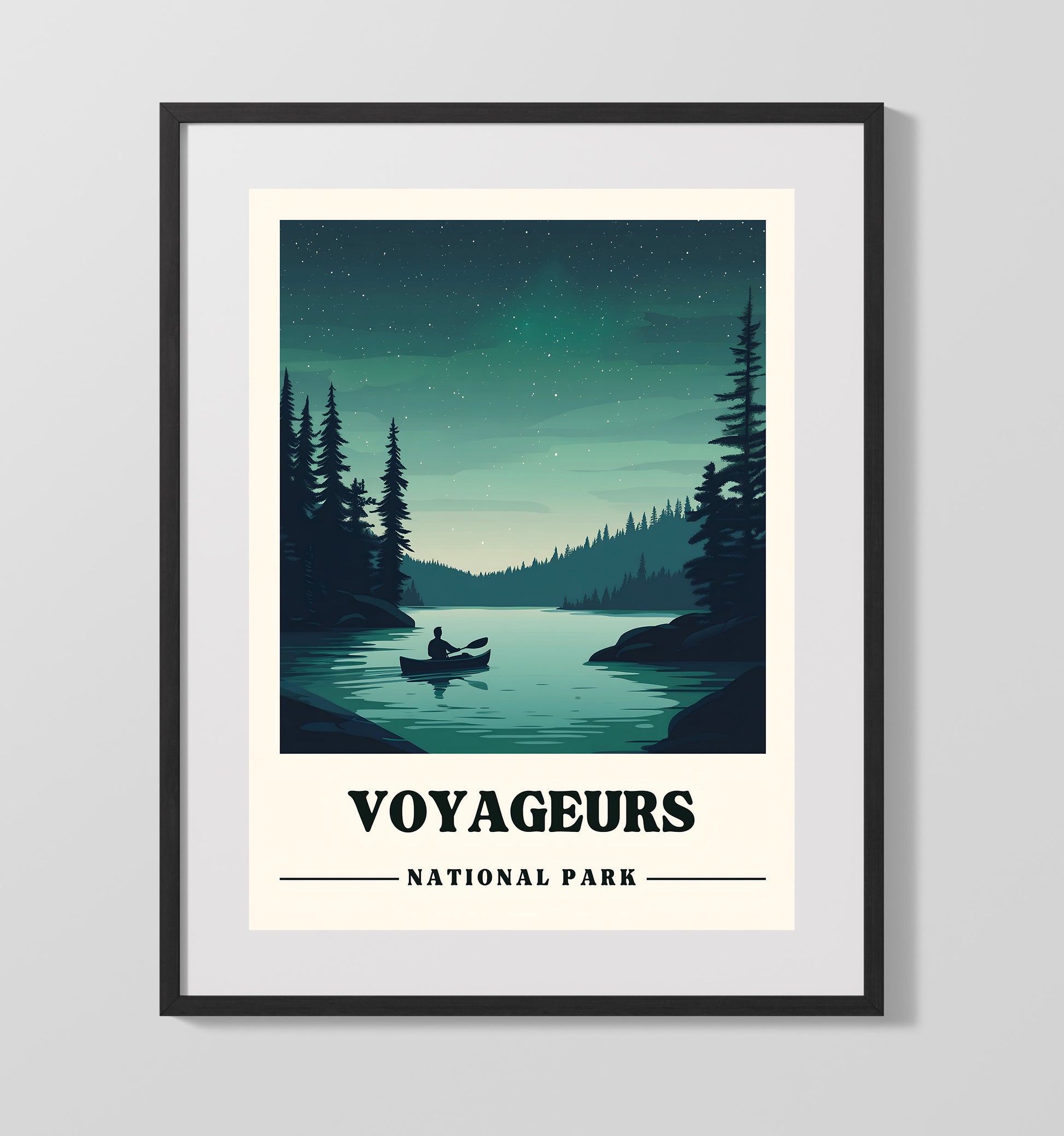 Voyageurs Kabetogama Lake National Parks Wall Art - 16x20 Gallery Frame