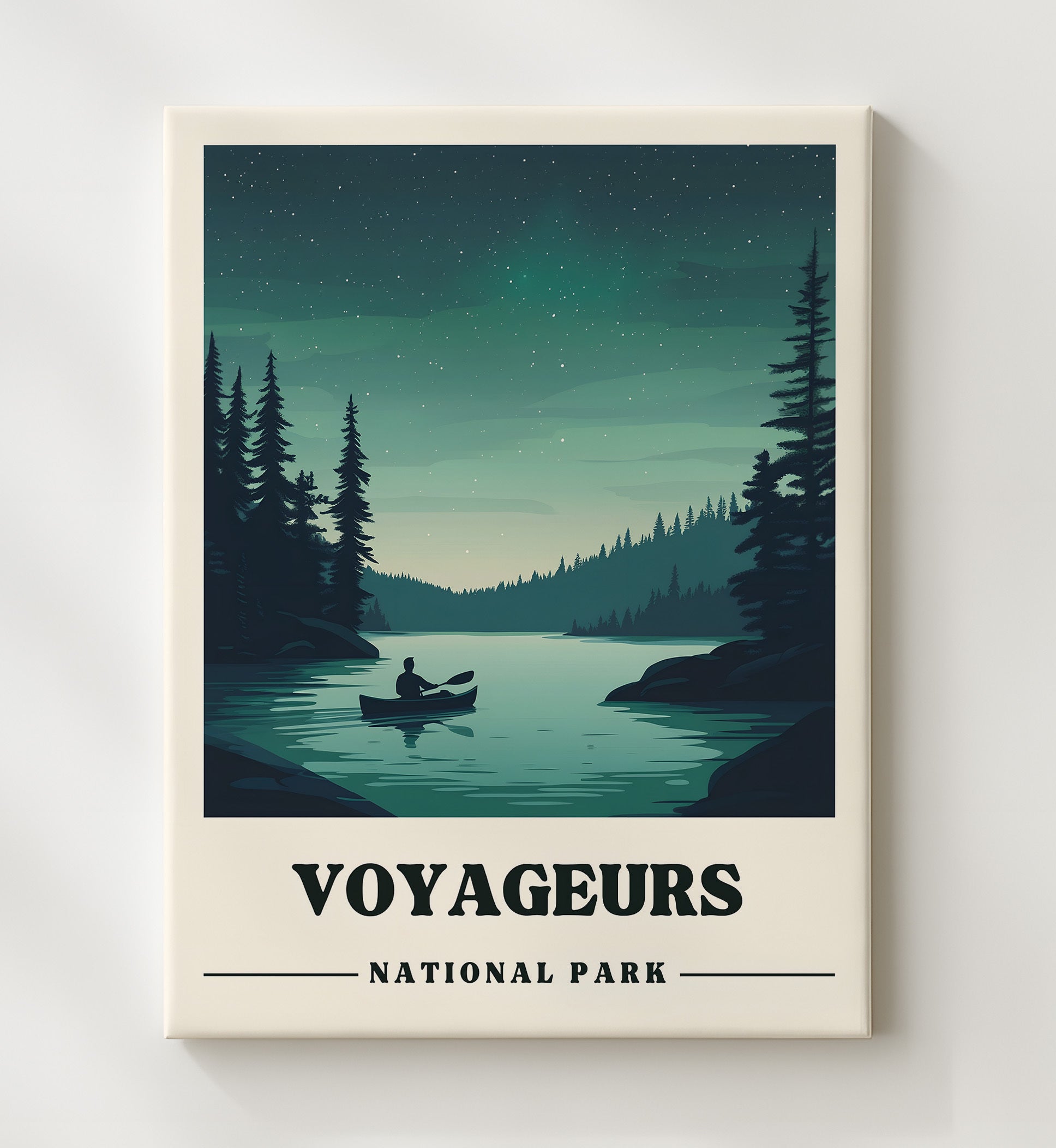 Voyageurs Kabetogama Lake National Parks Wall Art - 20x24 Canvas