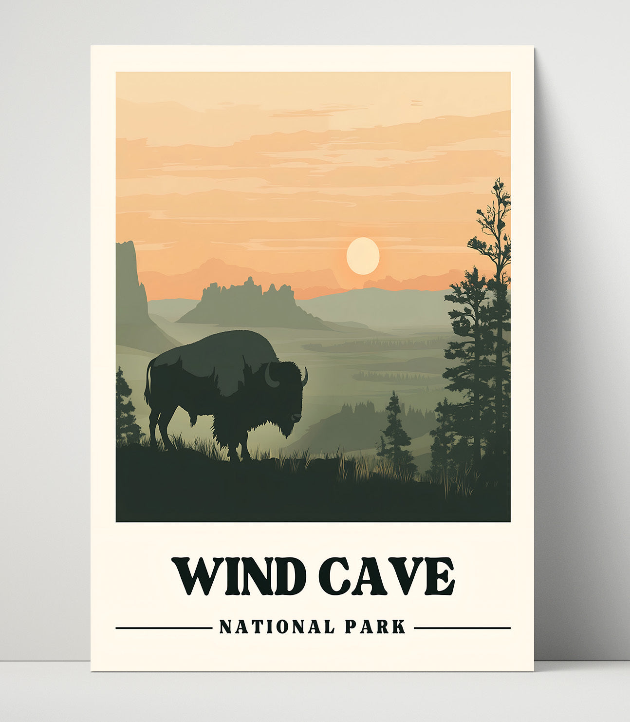 Wind Cave National Parks Wall Art - 16x20 Unframed Print