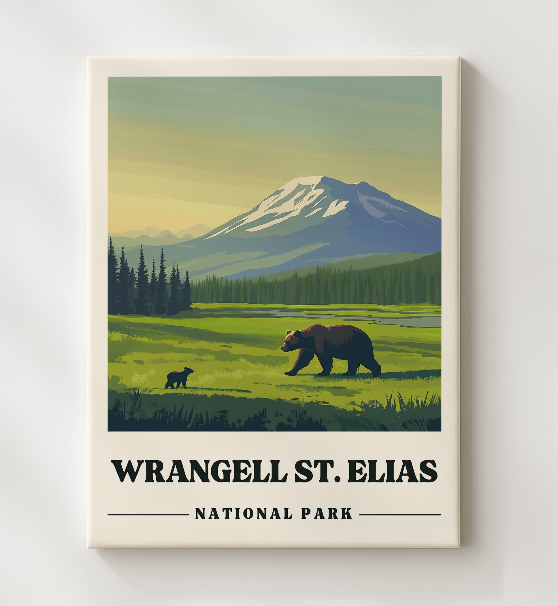 Wrangell St Elias National Parks Wall Art - 20x24 Canvas