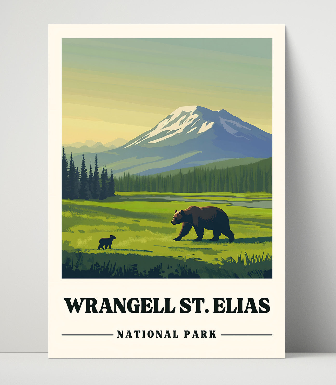 Wrangell St Elias National Parks Wall Art - 16x20 Unframed Print
