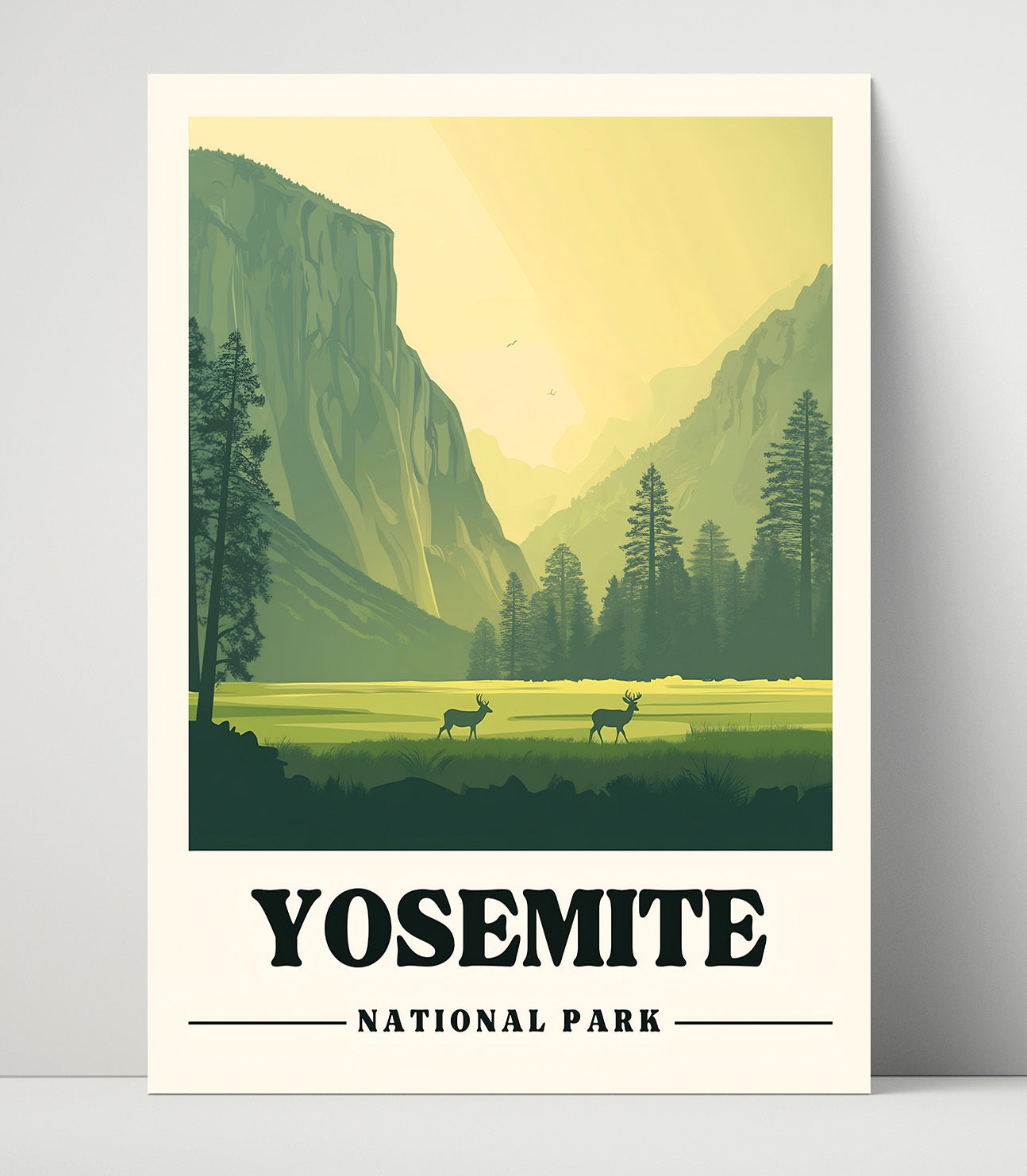 Yosemite El Capitan Meadow National Parks Wall Art - 16x20 Unframed Print