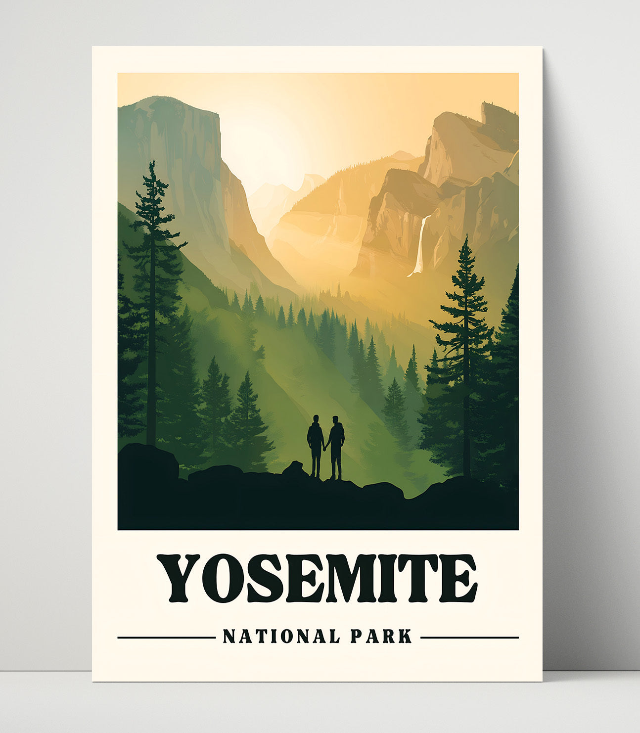 Yosemite Tunnel View Version 1 National Parks Wall Art - 16x20 Unframed Print