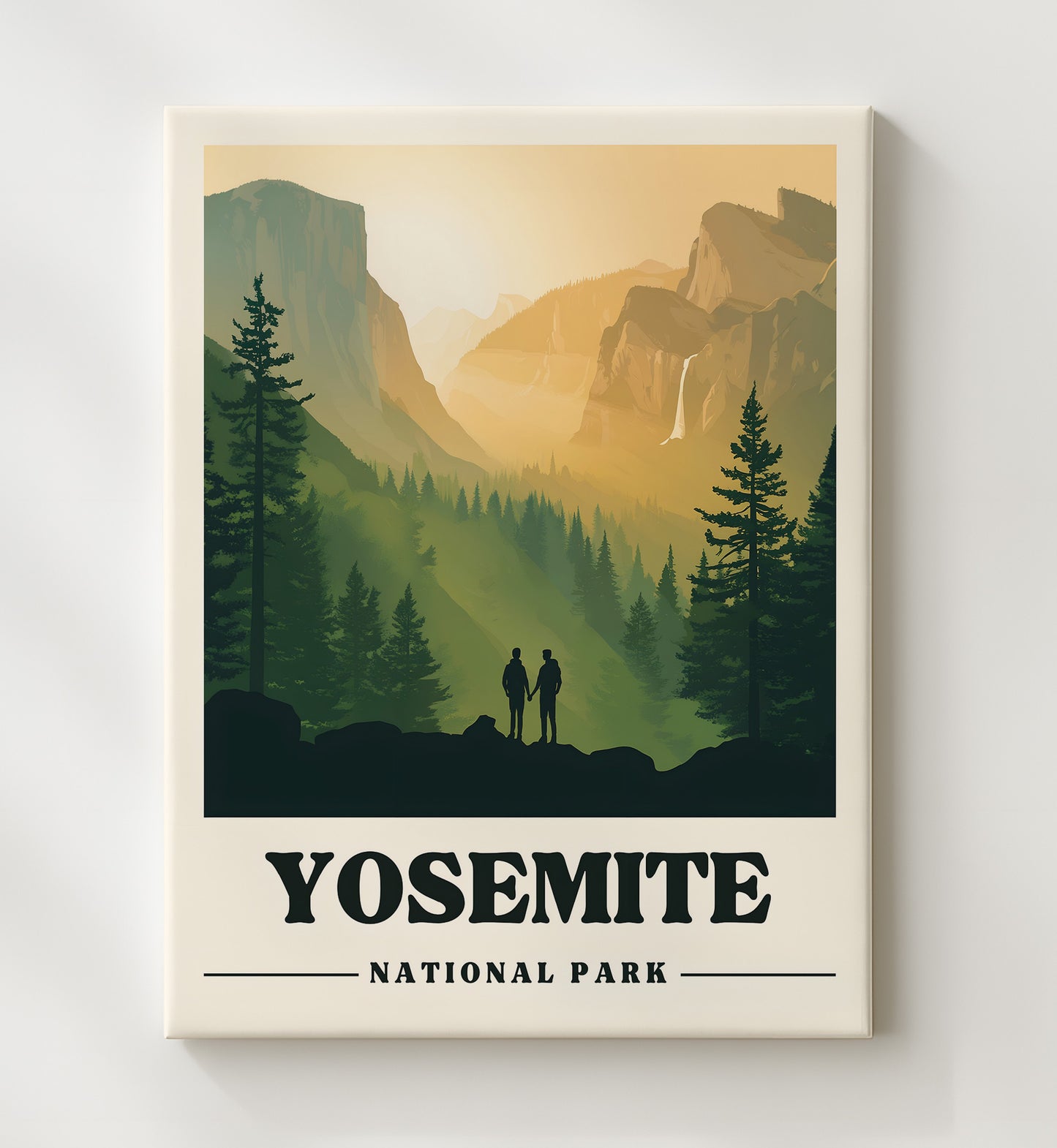 Yosemite Tunnel View Version 1 National Parks Wall Art - 20x24 Canvas