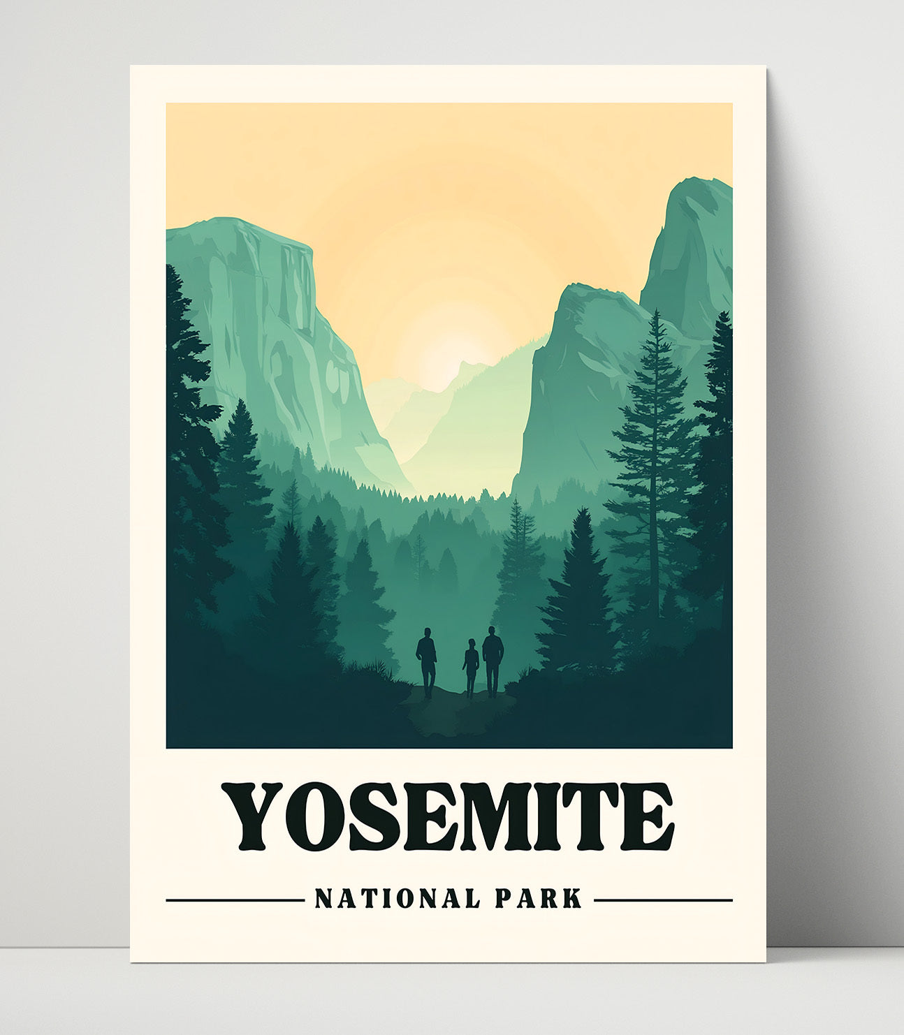 Yosemite Tunnel View Version 2 National Parks Wall Art - 16x20 Unframed Print