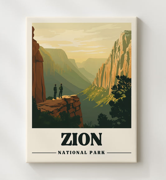 Zion - Angels Landing Design 1 8x10 Canvas national park wall art