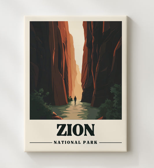 Zion - The Narrows 8x10 Canvas national park wall art