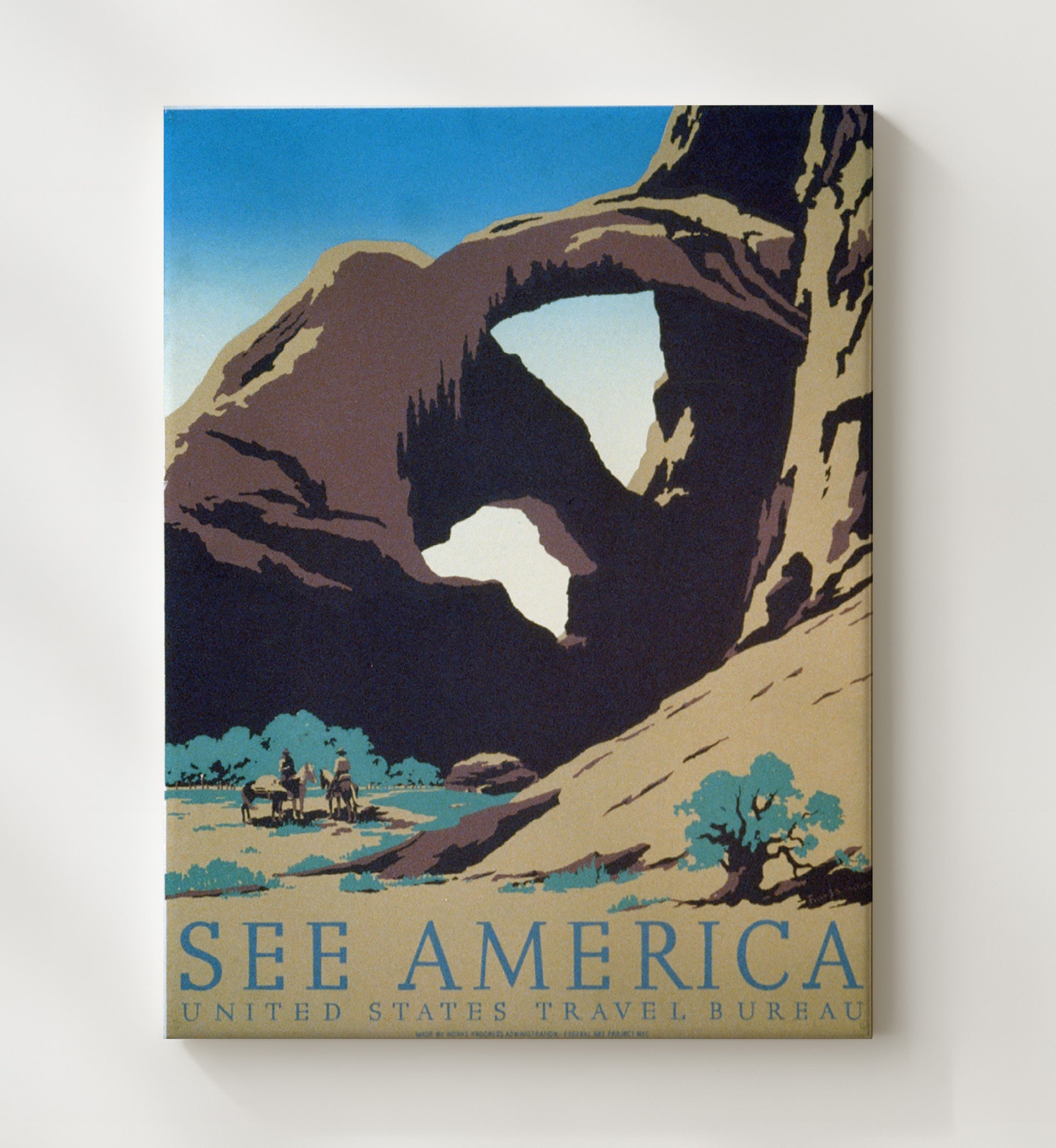 Arches - Window to the West National Parks Wall Art - 20x24 Canvas