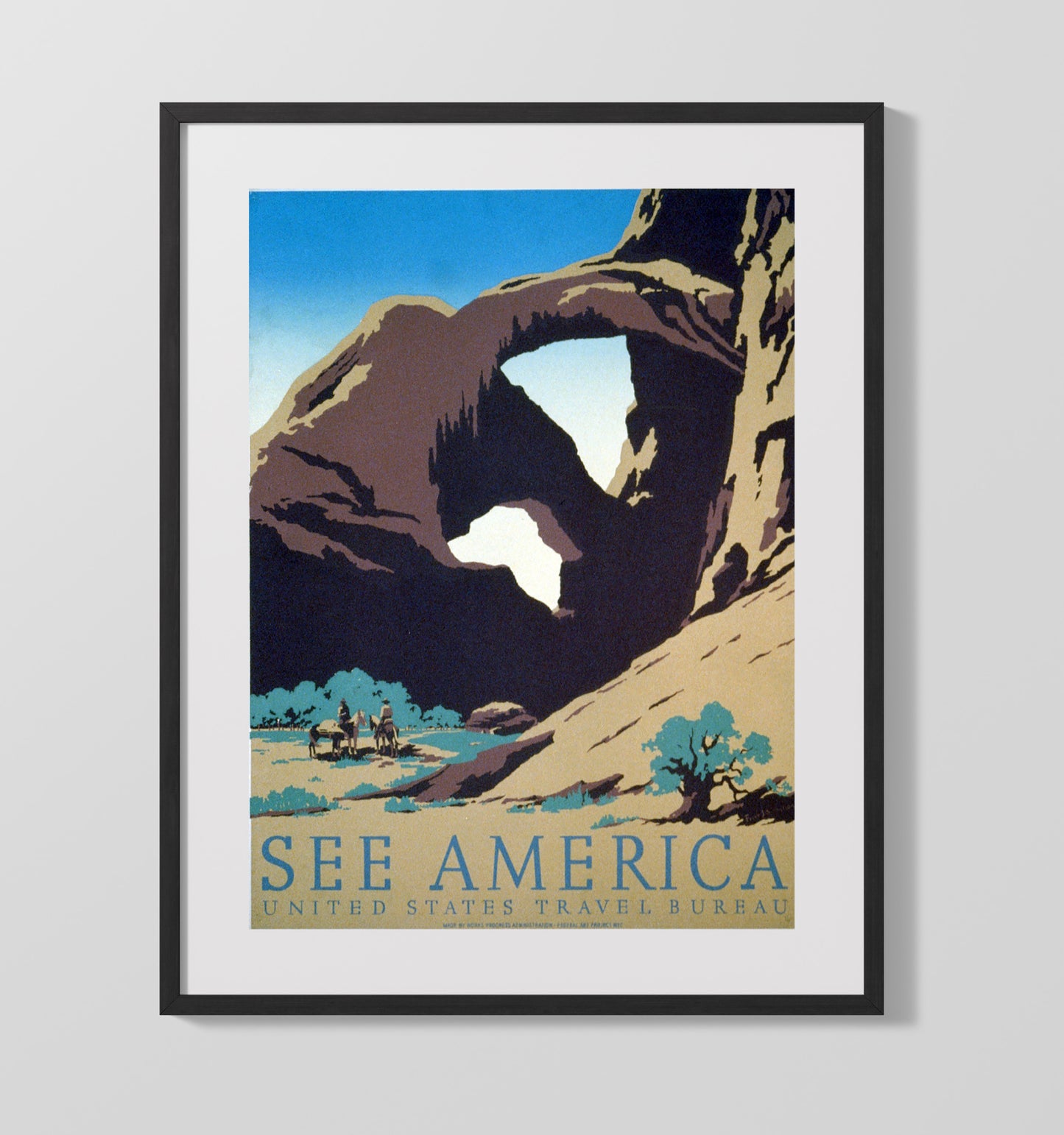 Arches - Window to the West National Parks Wall Art - 16x20 Gallery Frame