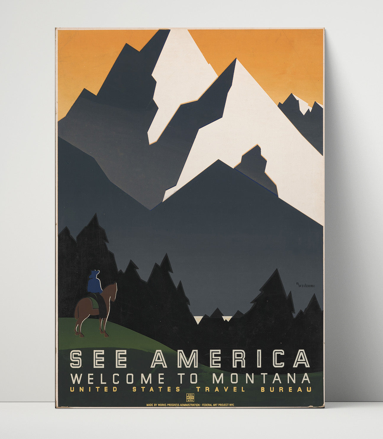 Montana - Big Sky Horizons National Parks Wall Art - 16x20 Unframed Print