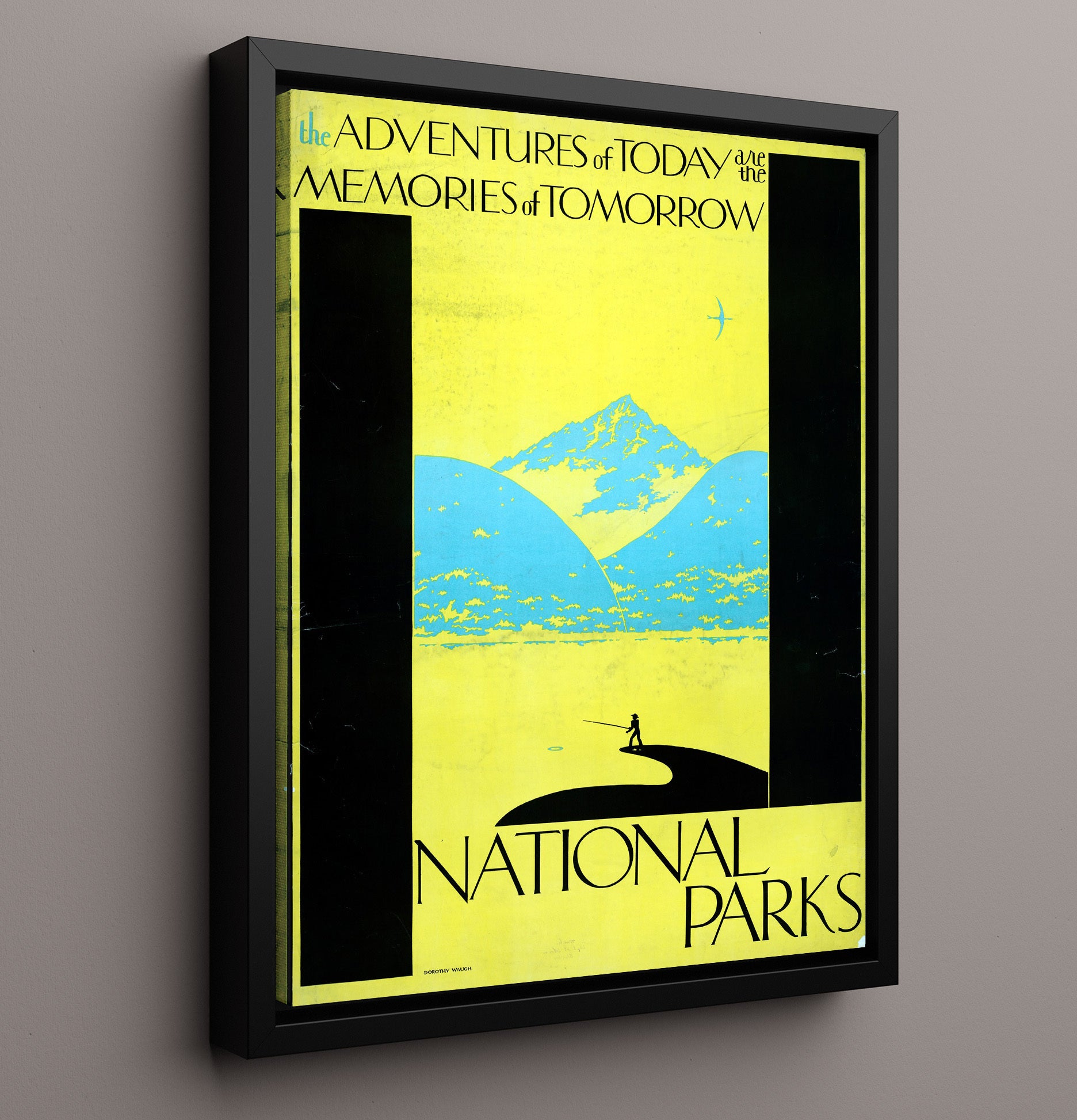 Scenic - Memories of Tomorrow National Parks Wall Art - 16x20 Framed Canvas
