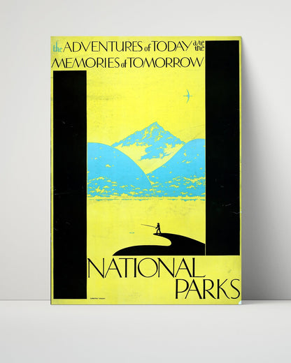 National Parks Poster - Scenic - Memories of Tomorrow National Parks Vintage Framed Prints Poster 16x20