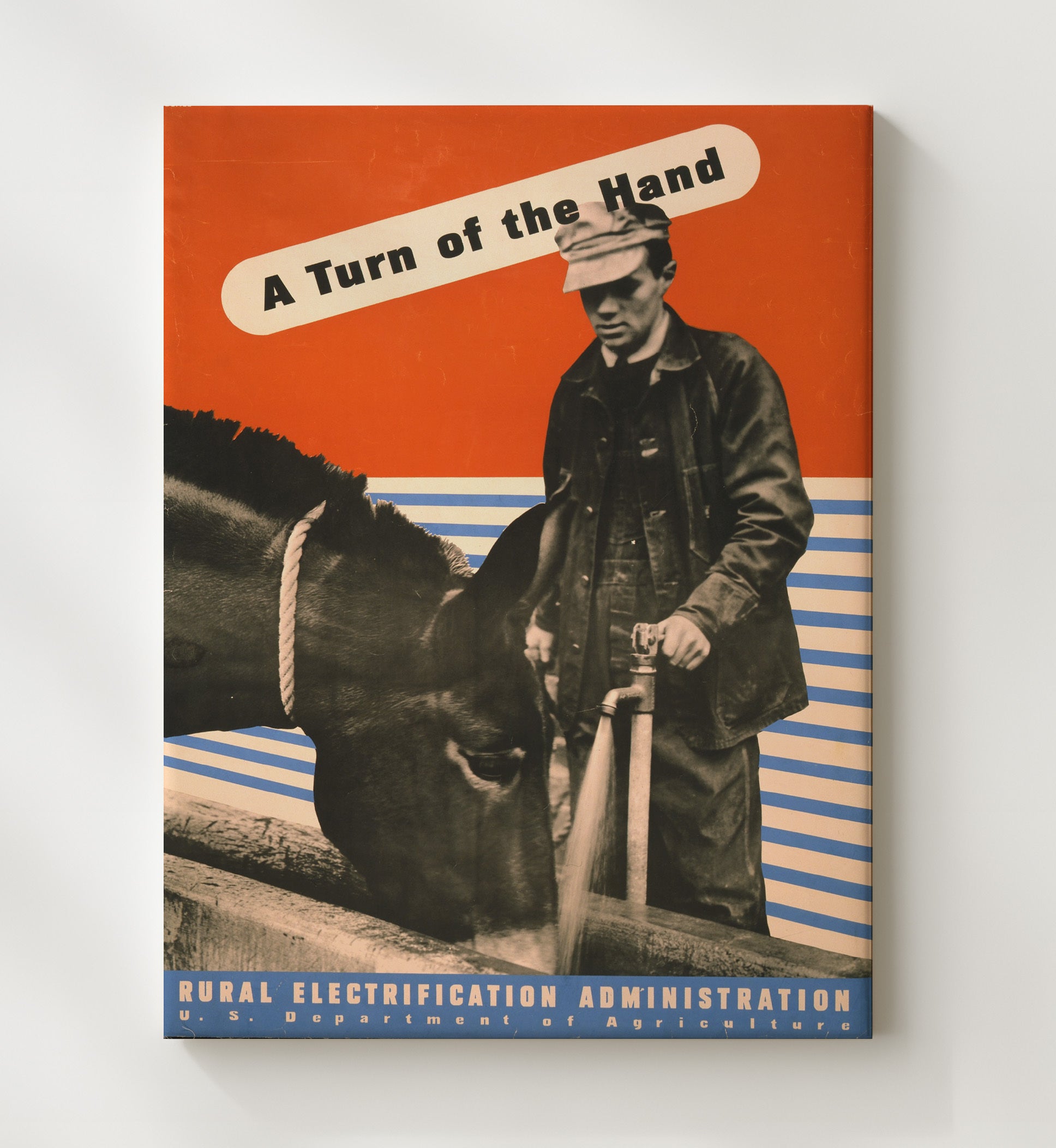 A Turn of the Hand - Easy Does It Vintage WPA Wall Art - 20x24 Canvas