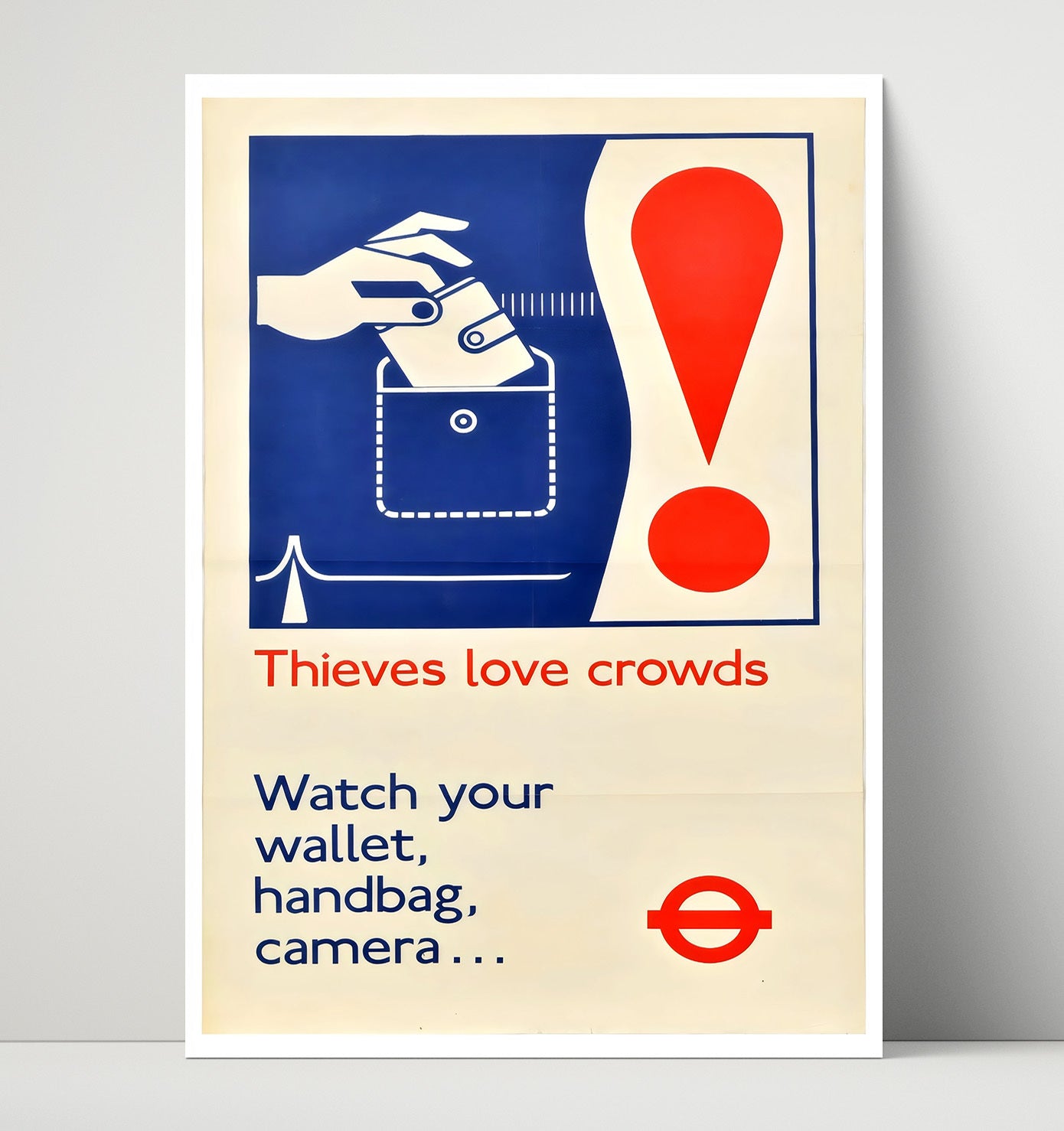 Beware Pickpockets - Light Fingers Vintage WPA Wall Art - 16x20 Unframed Print
