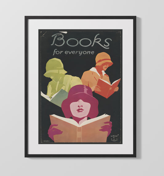 Books for All - Read On - WPA - 16x20 Gallery Frame