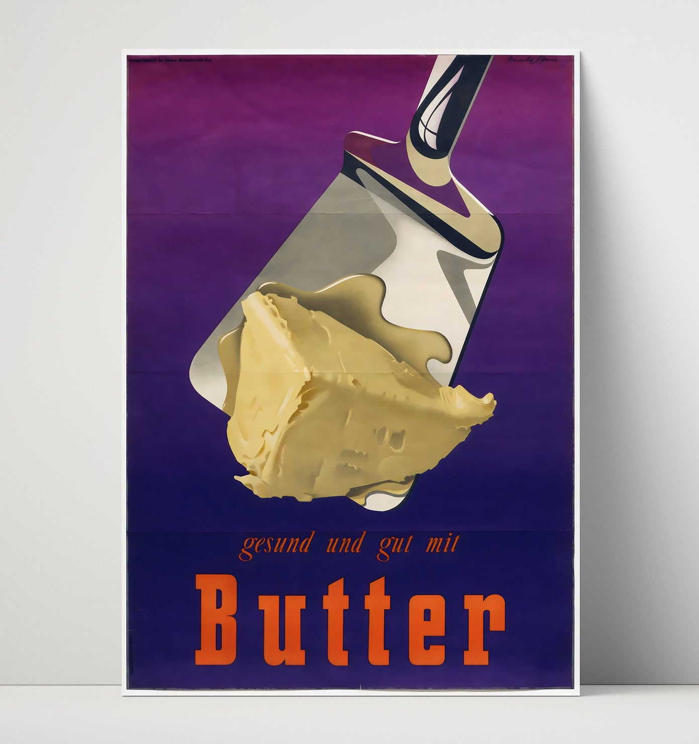 Butter Ad - Spread Joy Vintage WPA Wall Art - 16x20 Unframed Print
