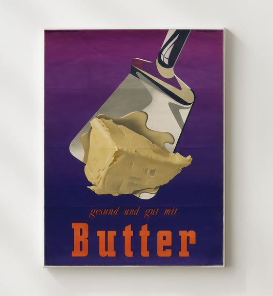 Butter Ad - Spread Joy WPA poster wall art 8x10 Canvas