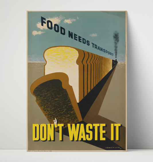 Food Needs Transport - Loaf on Track - WPA - 16x20 Unframed Print