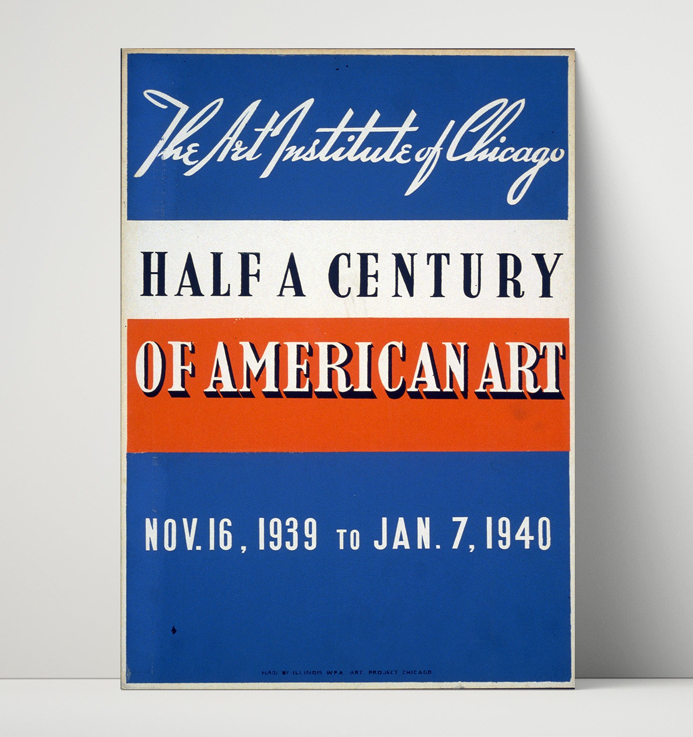Half a Century of American Art Vintage WPA Wall Art - 16x20 Unframed Print