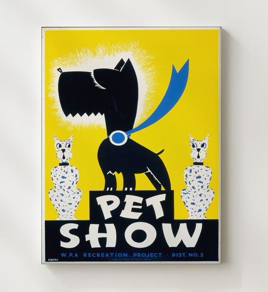 Pet Show - Best in show WPA style WPA poster wall art 8x10 Canvas