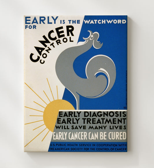 Public Health Early Is The Watchword WPA poster wall art 8x10 Canvas