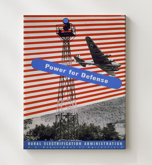 REA Power for Defense WPA poster wall art 8x10 Canvas