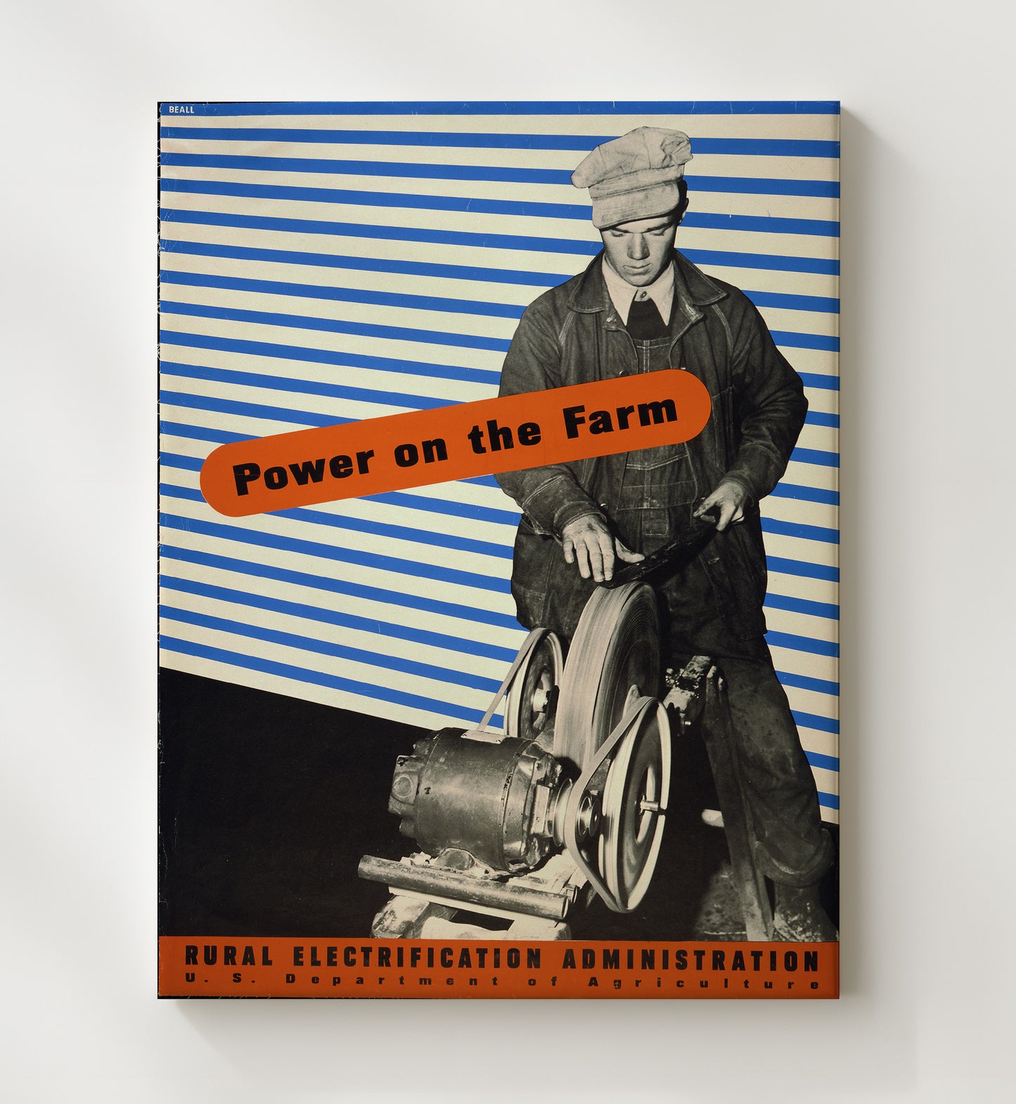 REA Power on the Farm Vintage WPA Wall Art - 20x24 Canvas
