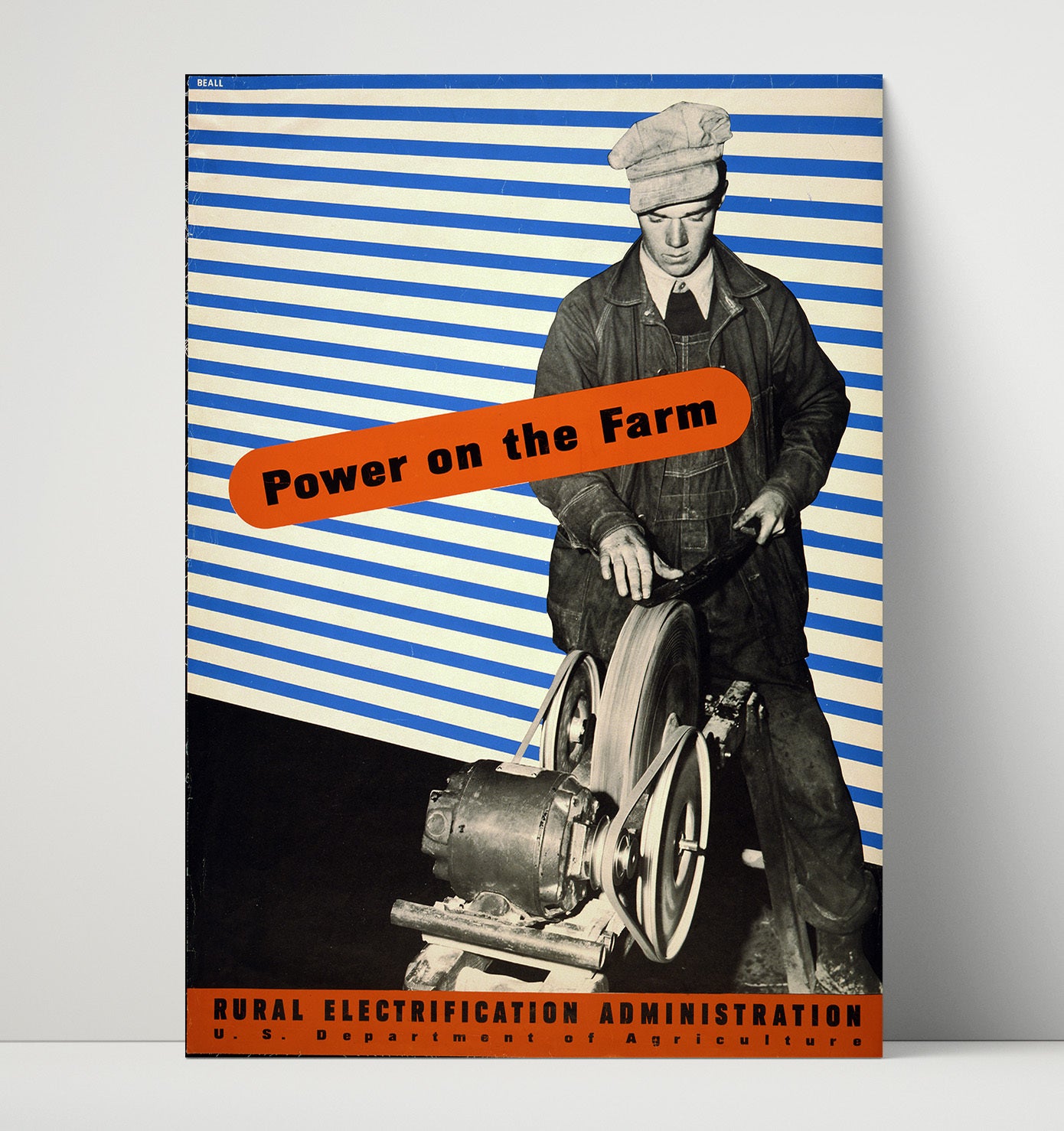 REA Power on the Farm Vintage WPA Wall Art - 16x20 Unframed Print