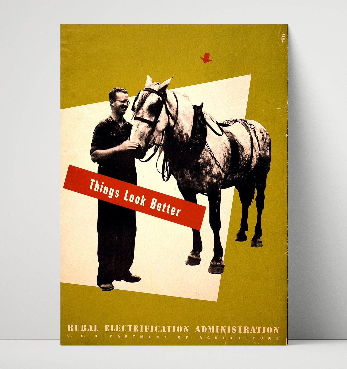 REA Things Look Better Vintage WPA Wall Art - 16x20 Unframed Print