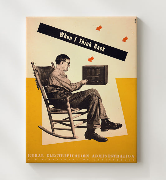 Rural Electrification WPA poster wall art 8x10 Canvas