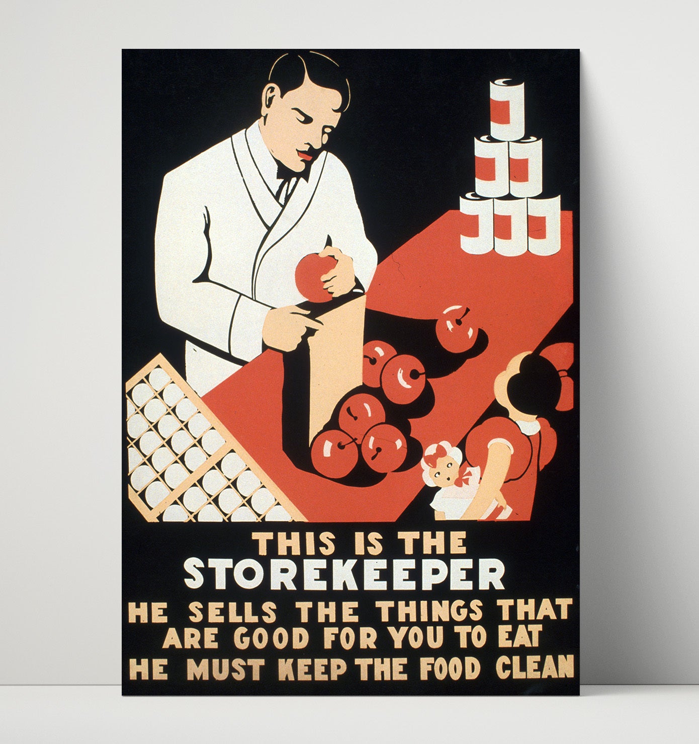Storekeeper Vintage WPA Wall Art - 16x20 Unframed Print
