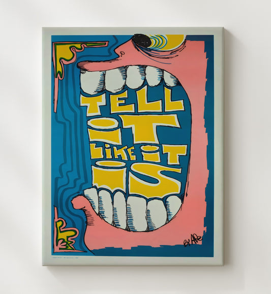 Tell It Like It Is - Loud Truth WPA poster wall art 8x10 Canvas