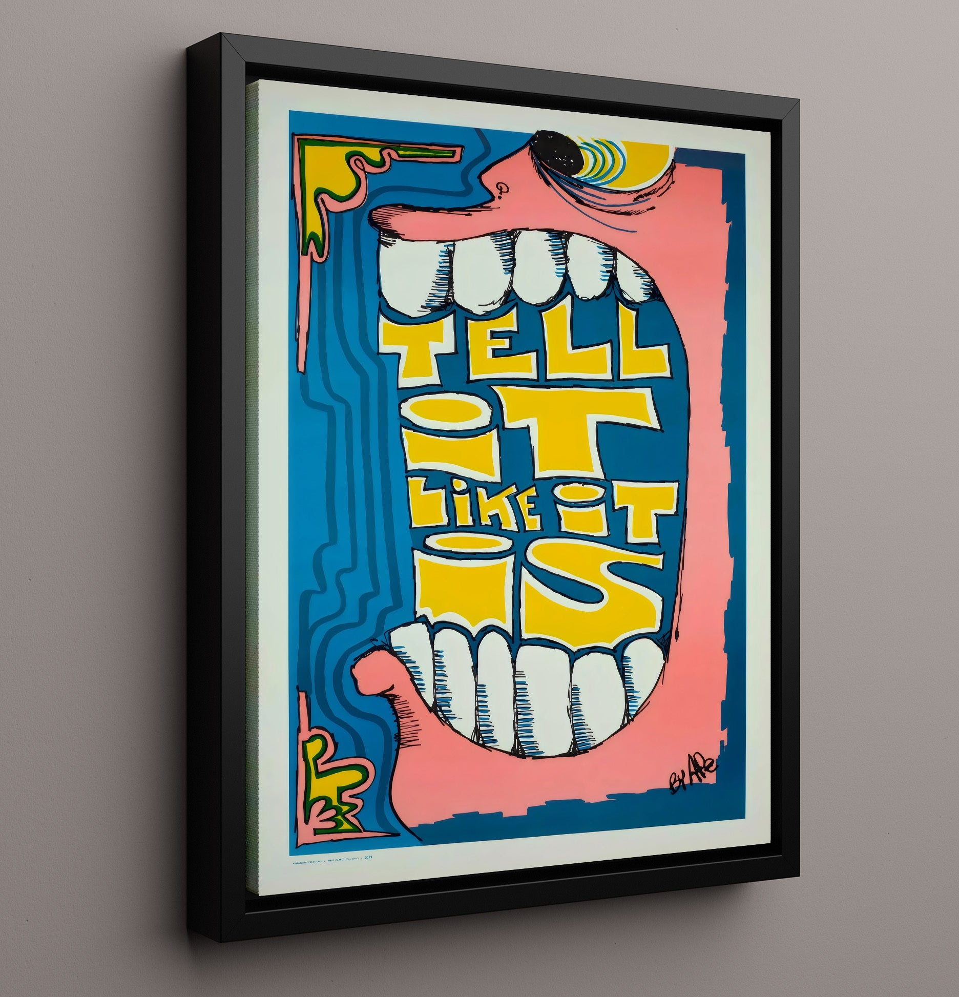 Tell It Like It Is - Loud Truth Vintage WPA Wall Art - 16x20 Framed Canvas