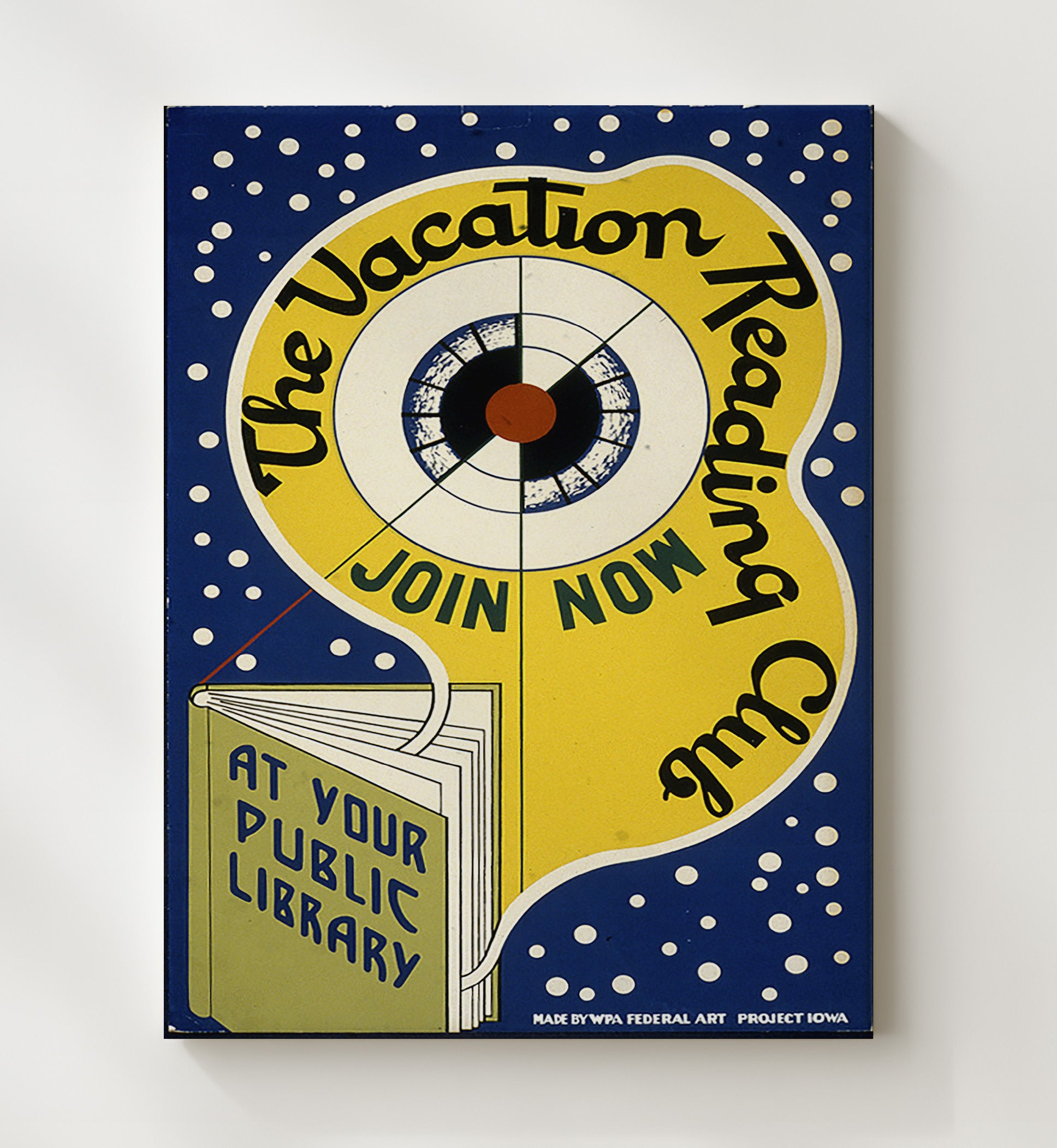 The Vacation Reading Club Vintage WPA Wall Art - 20x24 Canvas