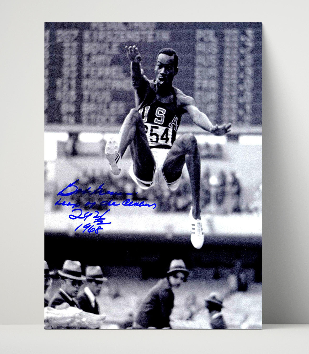 Bob Beamon - Long Jump World Record 1968 Olympic Wall Art 16x20 Unframed Print wall art print – Olympic Wall Art decor