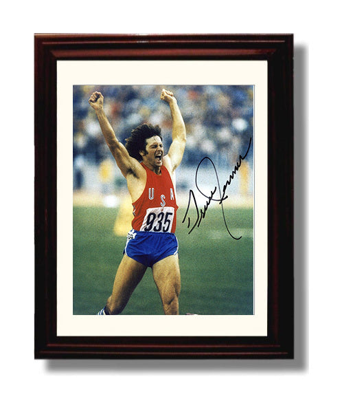Bruce Jenner - Decathlon Gold Celebration 1976 Olympic Wall Art 8x10 Beveled Frame wall art print – Olympic Wall Art decor