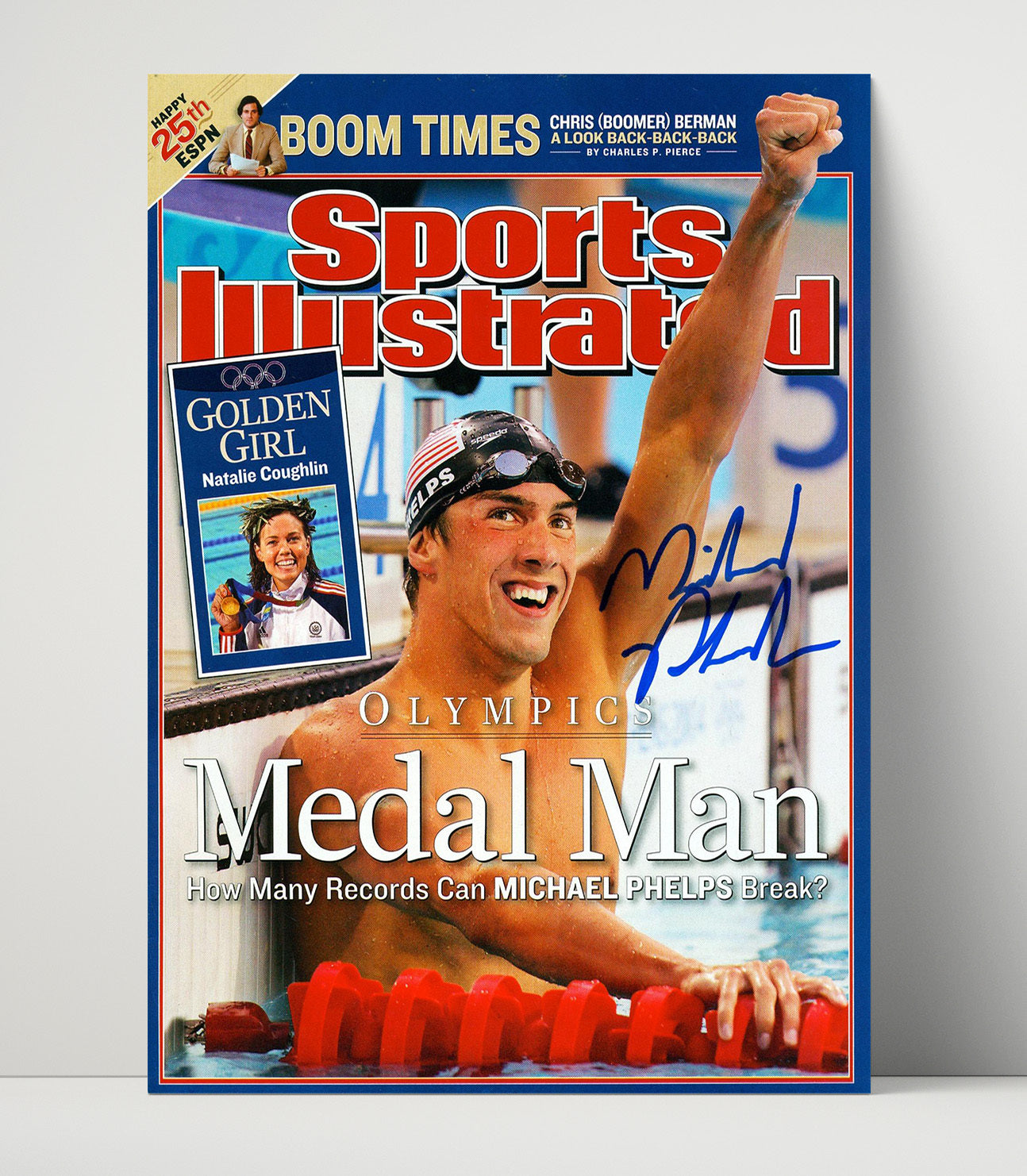 Michael Phelps - Medal Man SI Cover 2008 Olympic Wall Art 16x20 Unframed Print wall art print – Olympic Wall Art decor