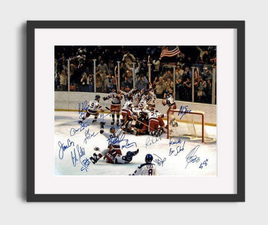 USA Hockey - Miracle on Ice Celebration 1980 Olympic Wall Art 16x20 Gallery Frame wall art print – Olympic Wall Art decor