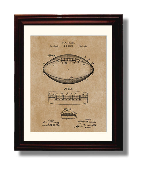 Patent Print - Football - Patent 1939 Patent Wall Art