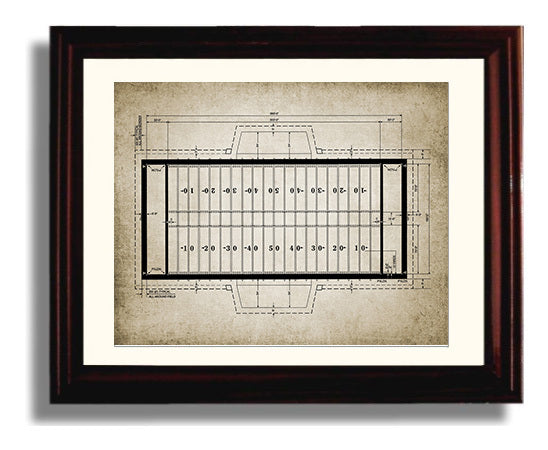 Patent Print - Football Field - Field Design - Landcape Patent Wall Art