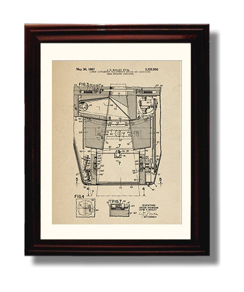 Patent Print - Linear Accelerator Beam Defining Structure Detail - Jacob Haimson And John S Bailey - 1967 - Patent 3322950 - Portrait Alt 2 Patent Wall Art