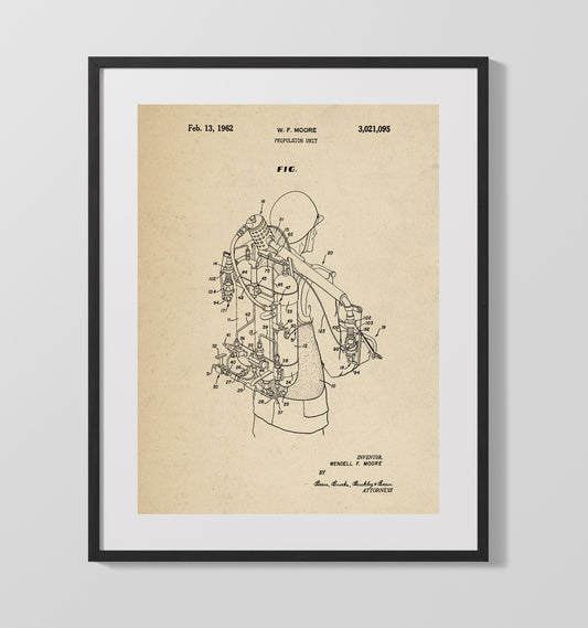 Propulsion Unit - 1962 Patent - 16x20 Gallery Frame
