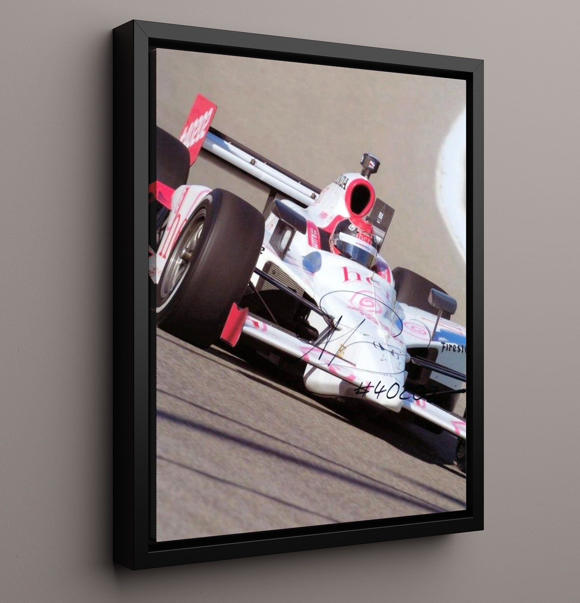 Alex Lloyd - IndyCar Race Car Action Racing Wall Art 16x20 Framed Canvas wall art print – Racing Wall Art decor