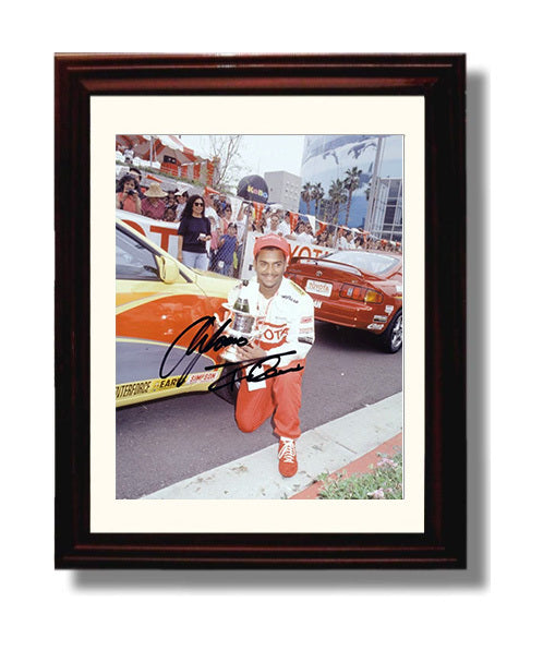 Alfonso Ribeiro - Toyota Grand Prix Celebrity Race Racing Wall Art 8x10 Beveled Frame wall art print – Racing Wall Art decor