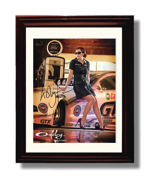 Ashley Force - Oakley Ford Funny Car Promo Racing Wall Art 8x10 Beveled Frame wall art print – Racing Wall Art decor
