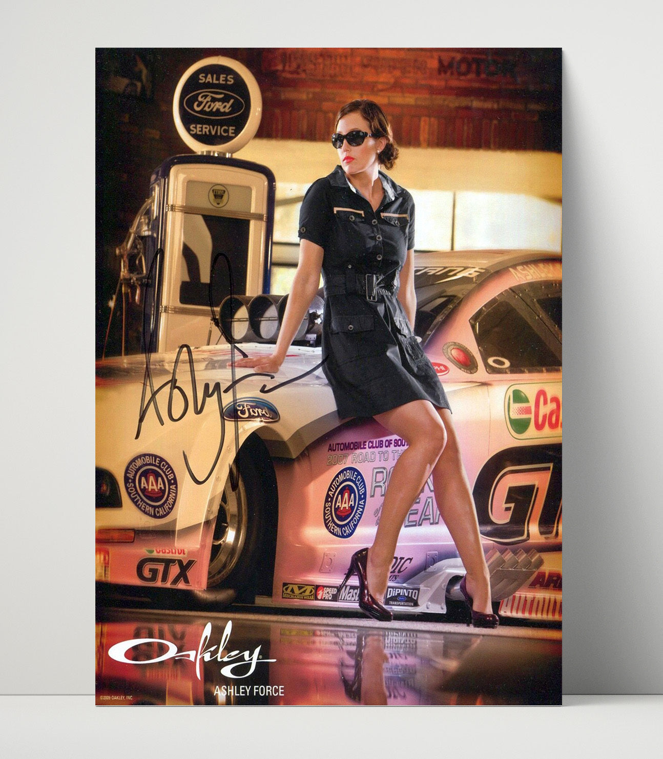 Ashley Force - Oakley Ford Funny Car Promo Racing Wall Art 16x20 Unframed Print wall art print – Racing Wall Art decor