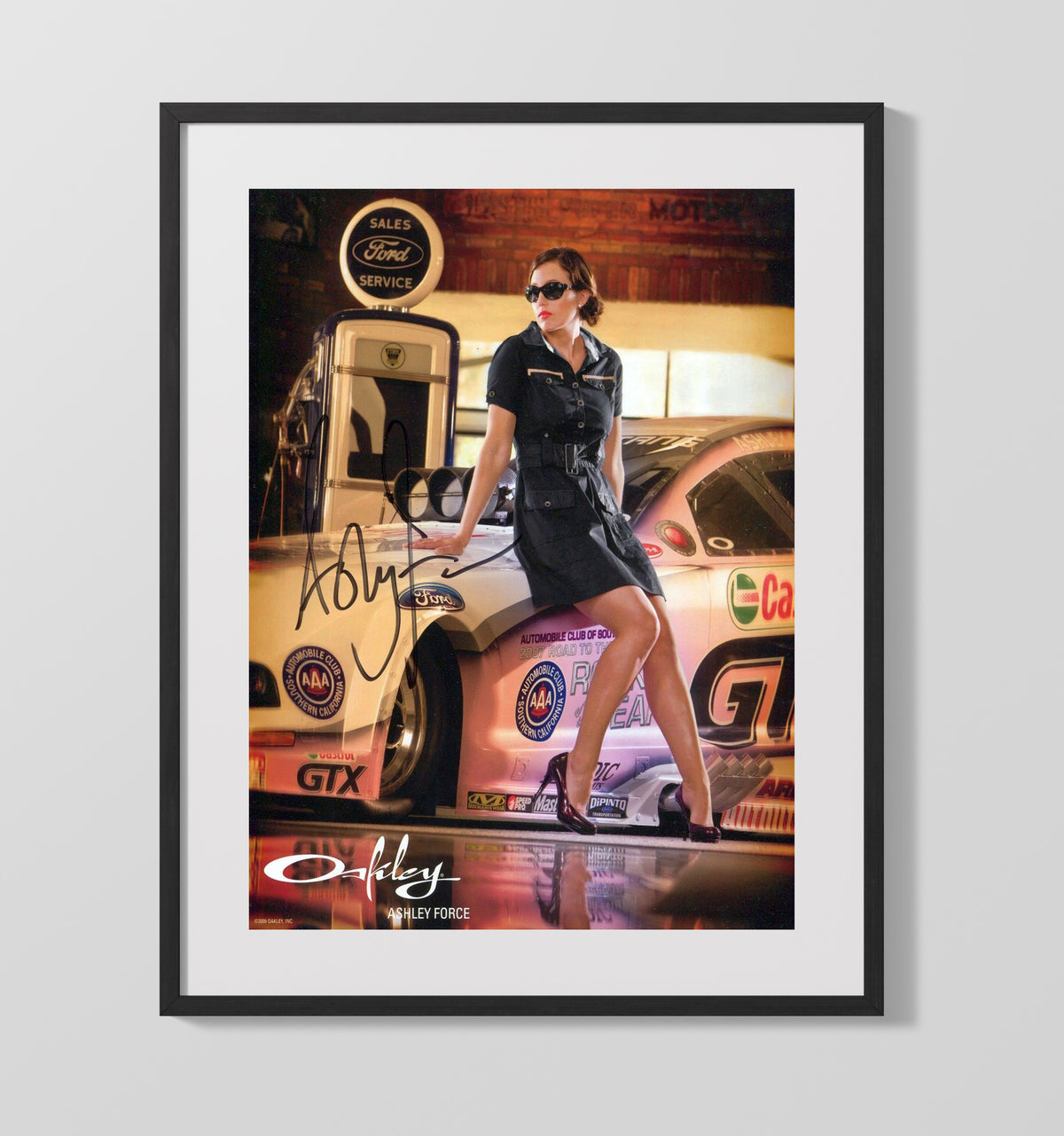 Ashley Force - Oakley Ford Funny Car Promo - Canvas racing wall art
