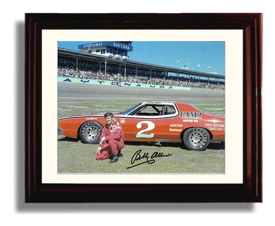 Bobby Allison - Daytona Speedway Portrait Racing Wall Art 8x10 Beveled Frame wall art print – Racing Wall Art decor