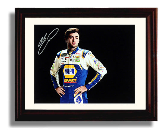 Chase Elliott - NAPA Auto Parts Portrait Racing Wall Art 8x10 Beveled Frame wall art print – Racing Wall Art decor